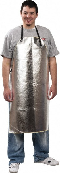 Steel Grip ATH 125-39 Bib Apron: 24 x 39", Aluminized Thermonol