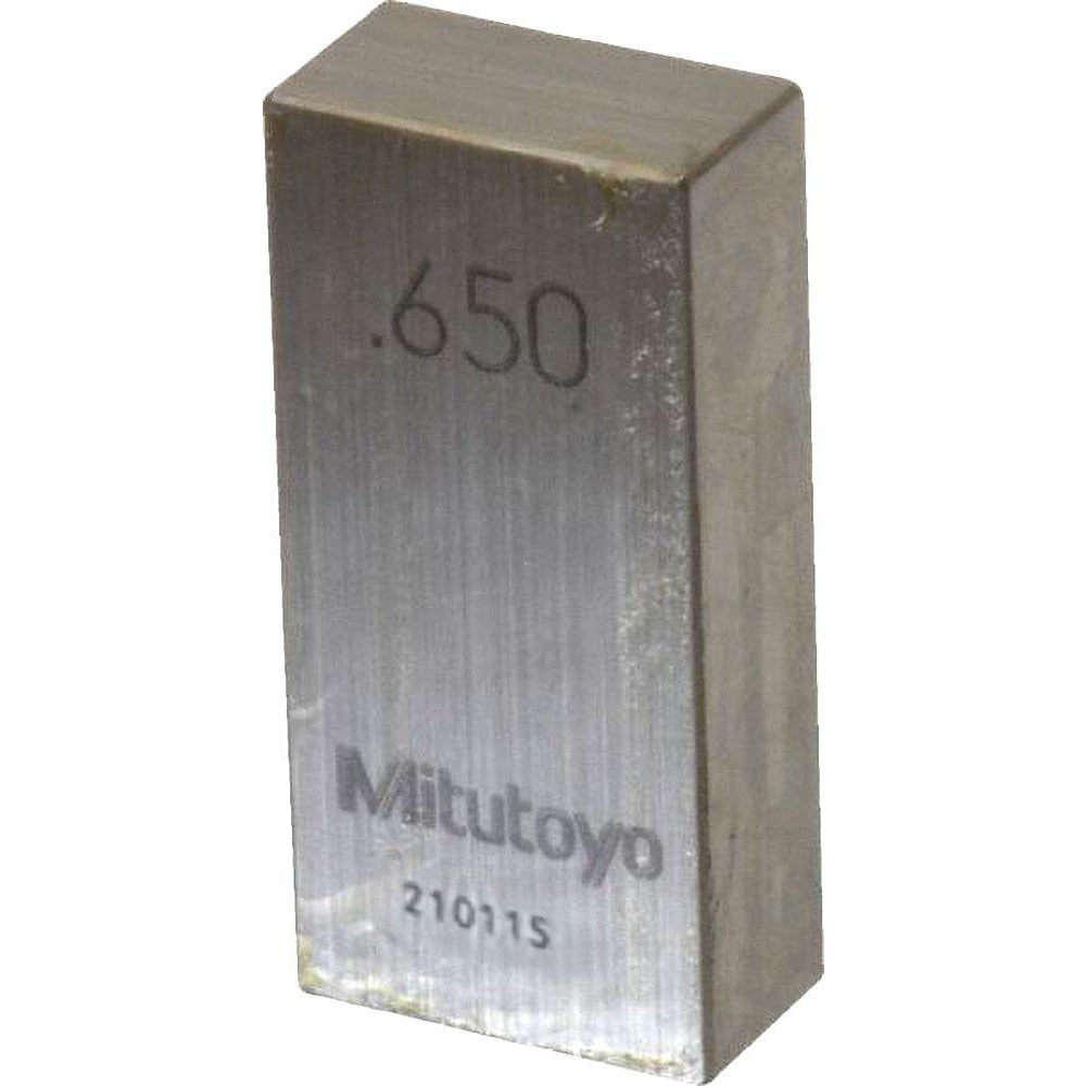 Mitutoyo 611216-531 Rectangle Steel Gage Block: 0.65", Grade 0