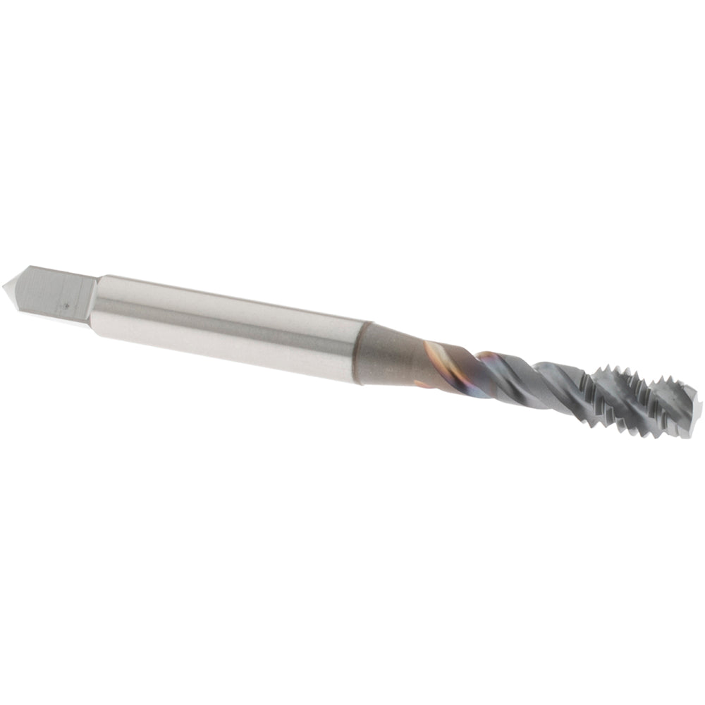 OSG 2923808 Spiral Flute Tap: #12-28, UNF, 3 Flute, Modified Bottoming Chamfer, 2B/3B Class of Fit, Vanadium High-Speed Steel, TiCN Finish