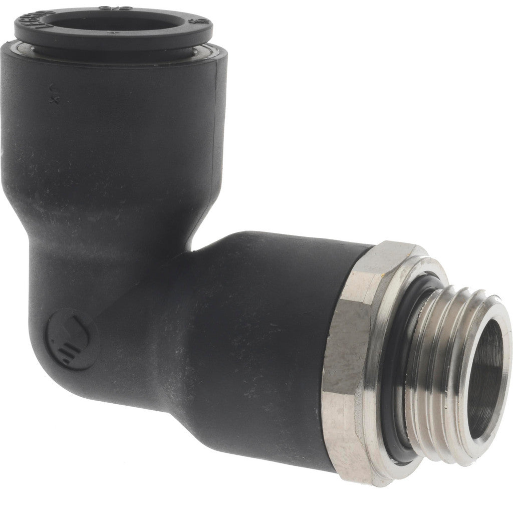 Legris 3199 16 21 Push-to-Connect 90 deg Elbow: BSPP, 16 mm Tube OD