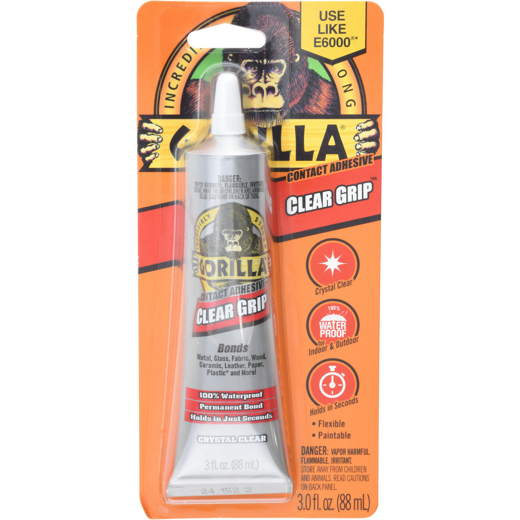 Gorilla Glue 8040002 Contact Adhesive Glue: 3 oz Tube, Clear