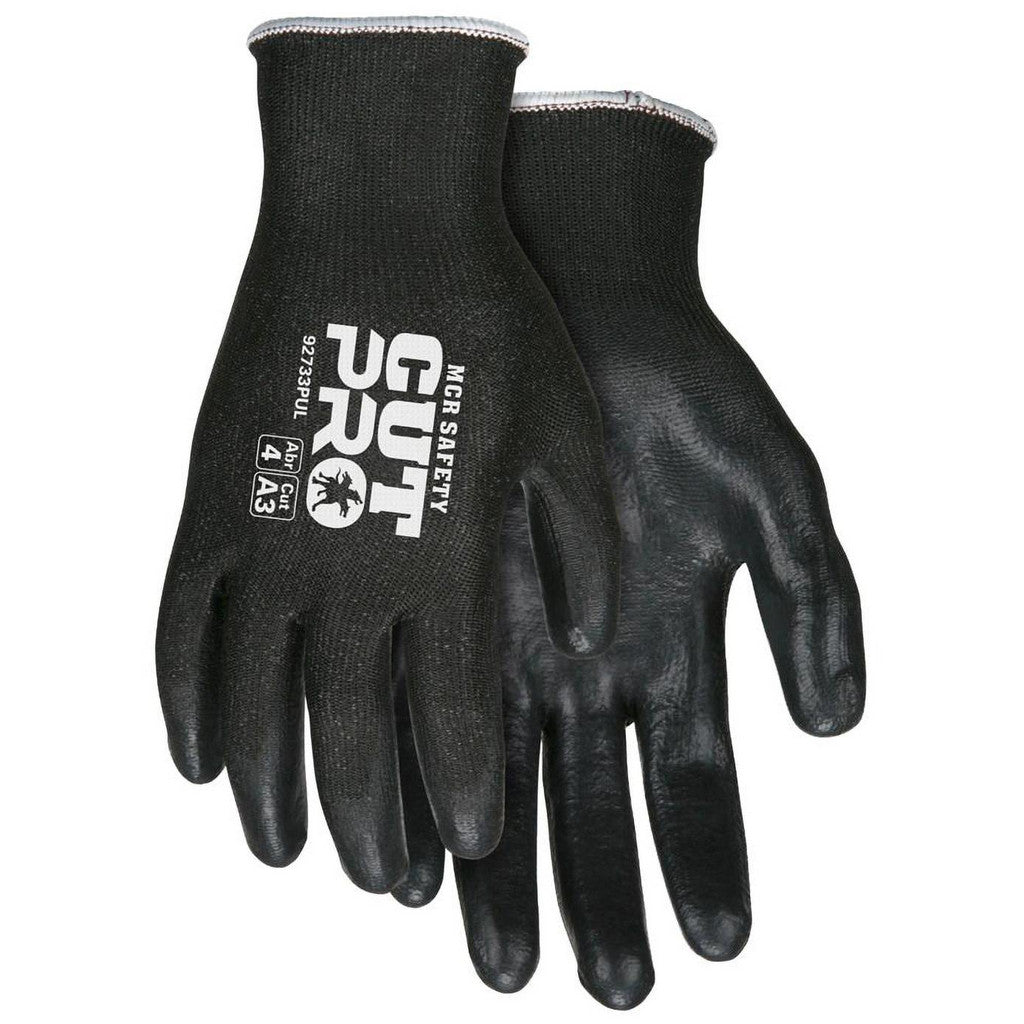 MCR Safety 92733PUXL Cut, Puncture & Abrasion-Resistant Gloves: Cut Pro 92733PU, Cut A3, Puncture 3, Abrasion 4, 13 ga, Size X-Large