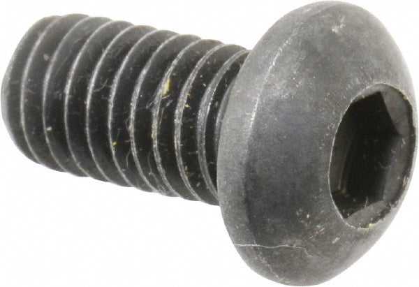 Holo-Krome 86029 Button Socket Cap Screw: M6x1, 12.00 mm Length Under Head, Alloy Steel, Black Oxide (Pack of 100)