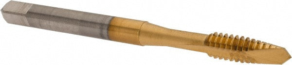 OSG 1213405 Spiral Point Tap: #10-24 UNC, 2 Flutes, Plug Chamfer, 2B Class of Fit, HSS, TiN Coated