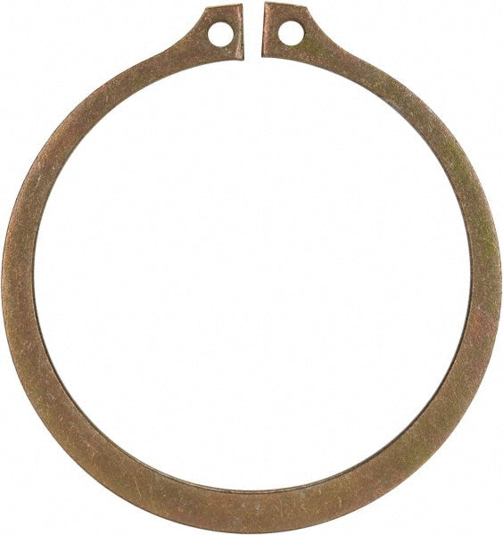 Rotor Clip SH-250ST ZD External Retaining Ring: 2.36" Groove Dia, 2-1/2" Shaft Dia, 1060-1090 Beryllium Copper & Steel, Zinc-Plated (Pack of 5)