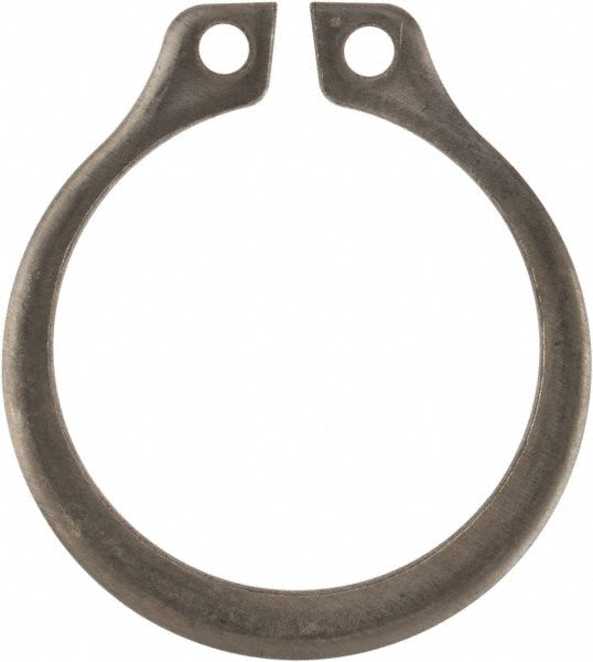 Rotor Clip SH-56SS External Retaining Ring: 0.53" Groove Dia, 9/16" Shaft Dia, 15-7 Beryllium Copper & Stainless Steel, Zinc-Plated (Pack of 5)