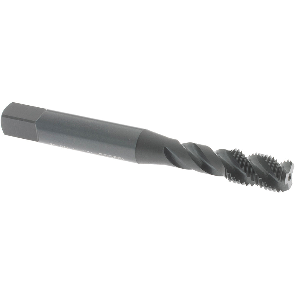 OSG 146301 1/4-28 UNF, 3 Flute, 45° Helix, Bottoming Chamfer, Oxide Finish, Vanadium High Speed Steel Spiral Flute STI Tap