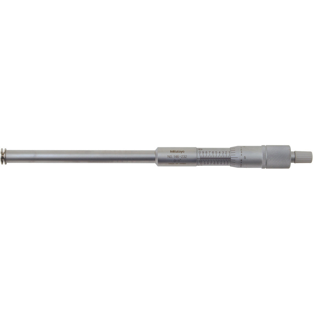 Mitutoyo 146-232 0.055 to 1.05" Inside, 0 to 1" Outside, Mechanical Groove Micrometer