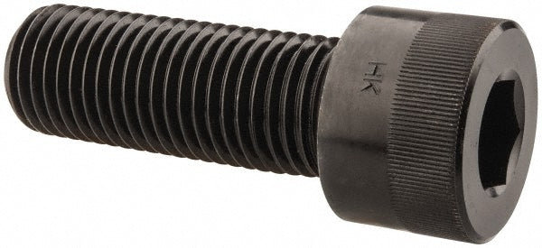 Holo-Krome 72402 Hex Socket Cap Screw: 1-1/4-7, 3-1/2" Length Under Head, Alloy Steel, Black Oxide Finish