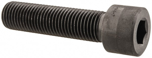 Holo-Krome 72408 Hex Socket Cap Screw: 1-1/4-7, 5" Length Under Head, Alloy Steel, Black Oxide Finish