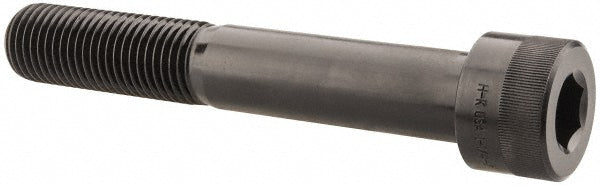 Holo-Krome 72418 Hex Socket Cap Screw: 1-1/4-7, 8" Length Under Head, Alloy Steel, Black Oxide Finish