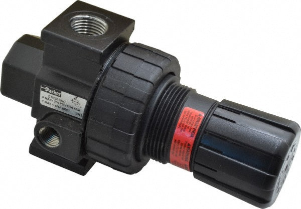 Parker 07R313AC Compressed Air Regulator: 1/2" NPT, 250 Max psi, Standard