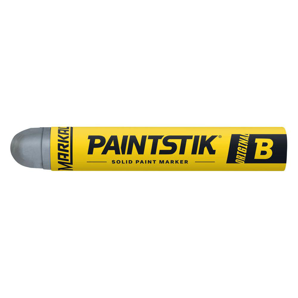 Markal 80230 Solid Paint Marker: Gray, Oil Base, Round Tip