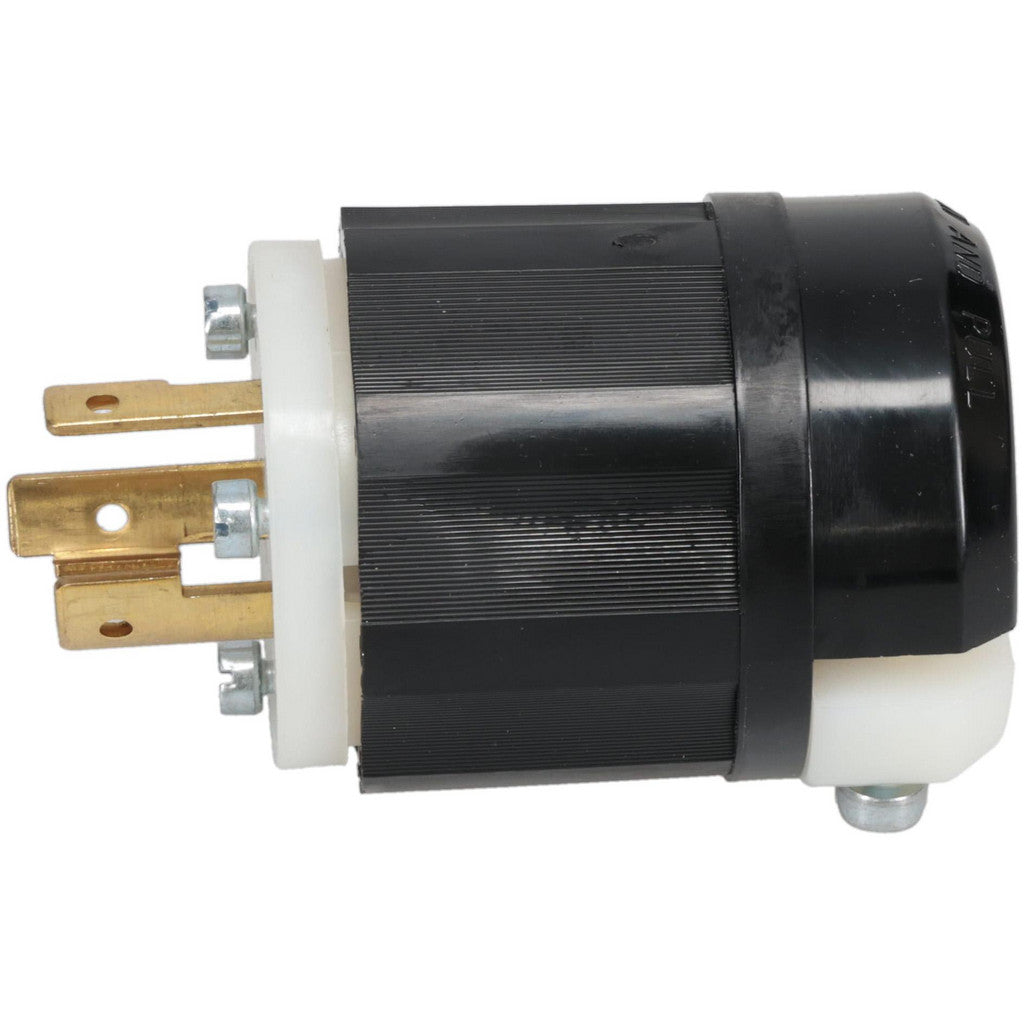 Leviton 2321 Locking Inlet: Plug, Industrial, L6-20P, 250V, Black & White