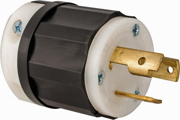 Leviton 2611 Locking Inlet: Plug, Industrial, L5-30P, 125V, Black & White