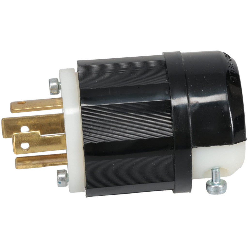 Leviton 2711 Locking Inlet: Plug, Industrial, L14-30P, 125 & 250V, Black & White