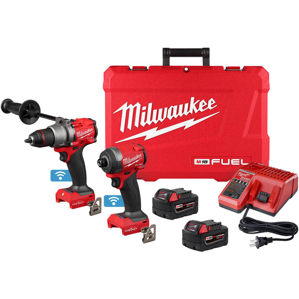 Milwaukee Tool 3696-22 M18 FUEL 2-Tool Combo Kit w/ ONE-KEY