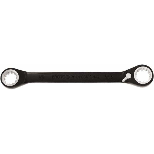 Proto JSBV1618 Box End Wrench: 1/2 x 9/16", 12 Point, Double End