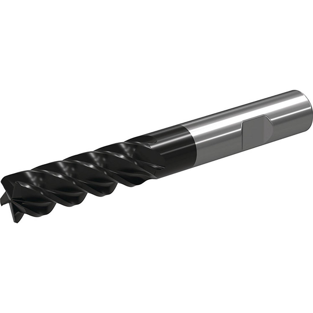 Widia 7008707 Corner Radius End Mill: 1/2" Dia, 1-5/8" LOC, 0.0600" Corner Radius, 5 Flute, Solid Carbide
