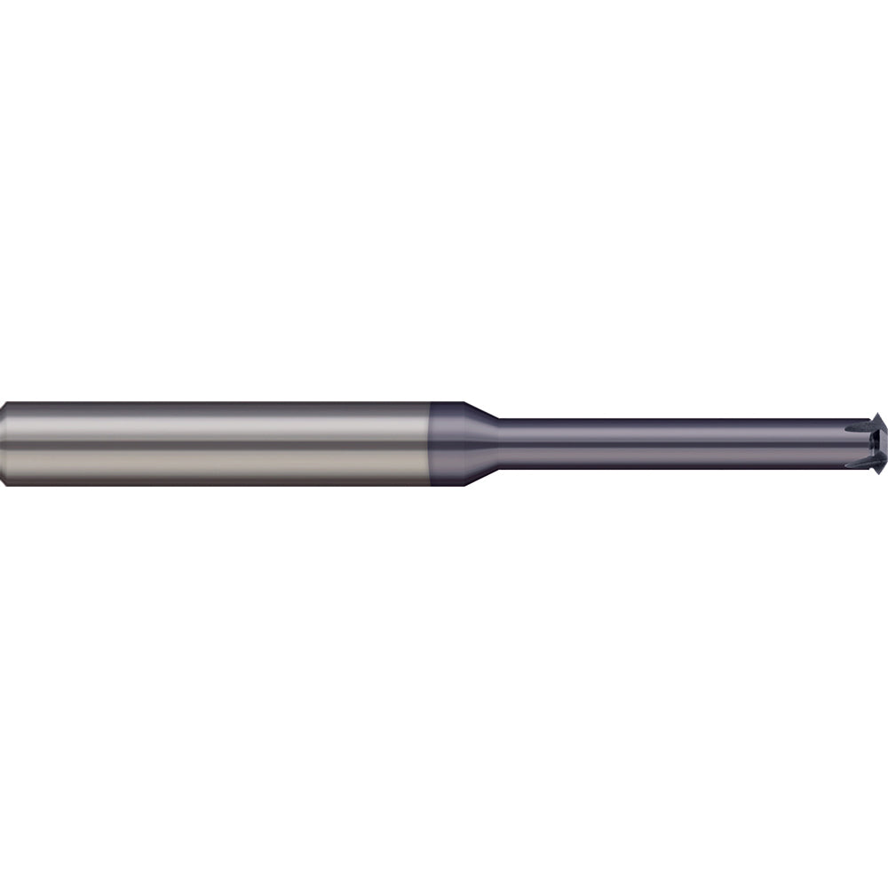 Micro 100 TM-180-16X Single Profile Thread Mill: 1/4-18 to 1/4-56, 18 to 56 TPI, Internal & External, 4 Flutes, Solid Carbide