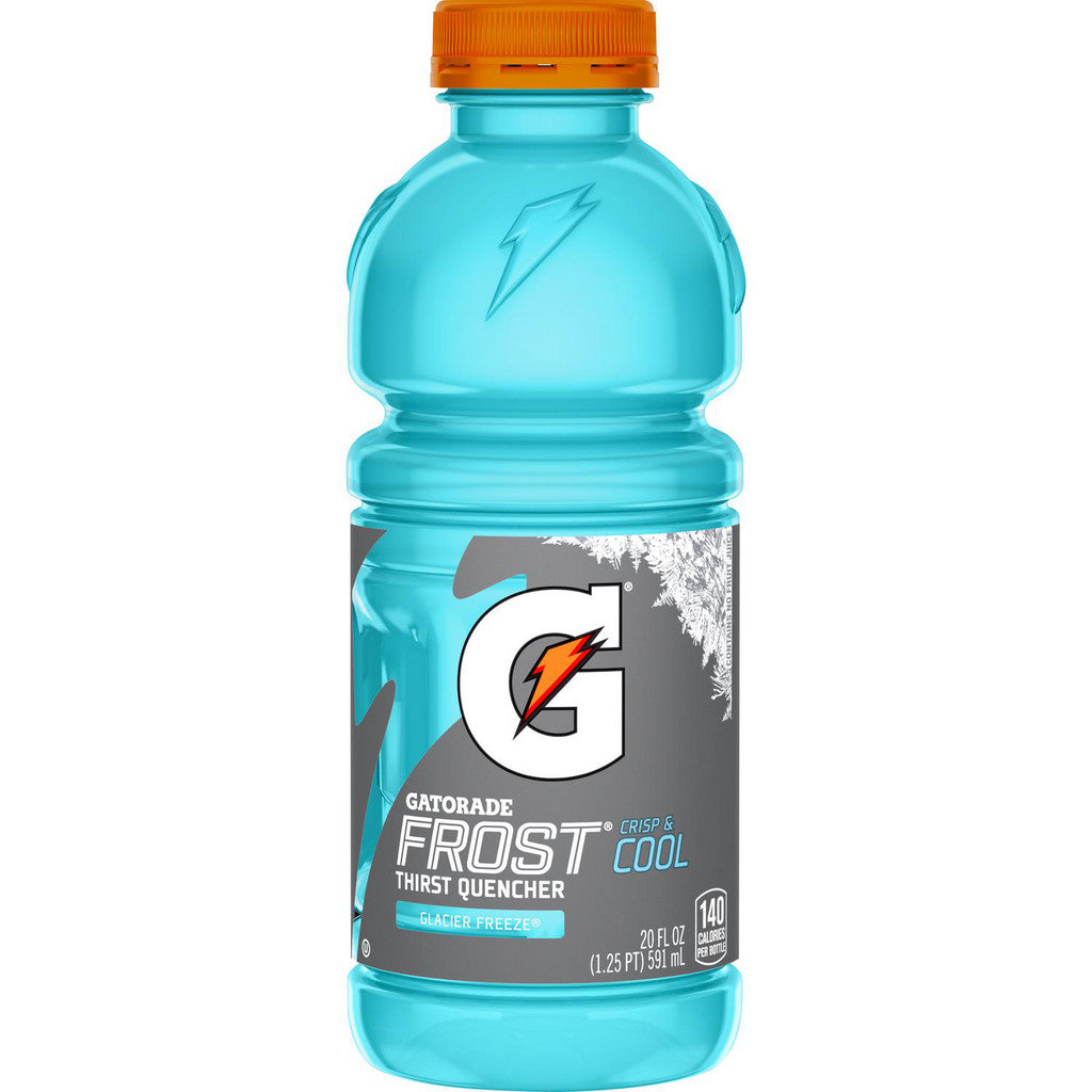 Gatorade 32486 Activity Drink: 20 oz, Bottle, Glacier Freeze, Ready-to-Drink (Pack of 24)