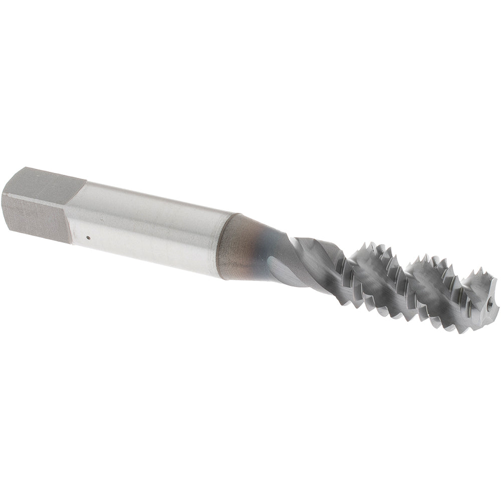 OSG 1430908 Spiral Flute Tap: 3/8-16, UNC, 3 Flute, Bottoming Chamfer, 3B Class of Fit, High-Speed Steel, TiCN Finish