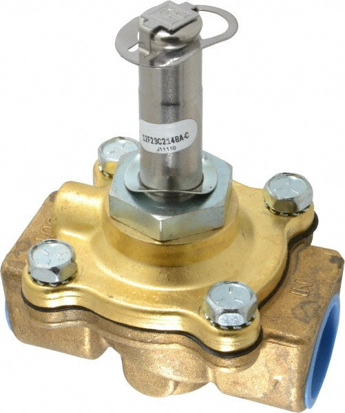 Parker 12F23C2148ACF Solenoid Valve: 2-Way, 3/4" Port, NPT