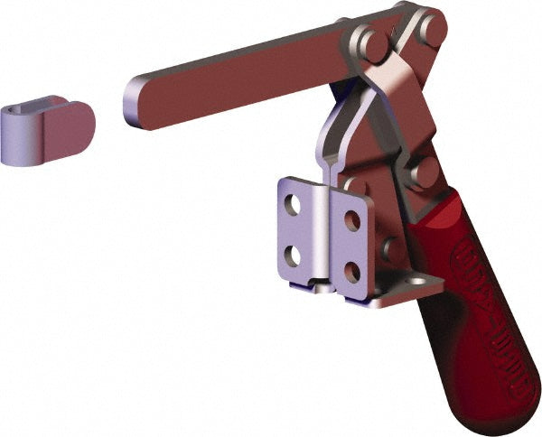 De-Sta-Co 317-S Manual Hold-Down Toggle Clamp: Vertical, 400.16 lb Capacity, Solid Bar, Flanged Base