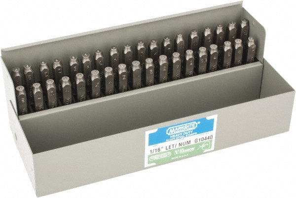 C.H. Hanson 21623 Heavy-Duty Stamp Set: 1/16" Character, 36 pc
