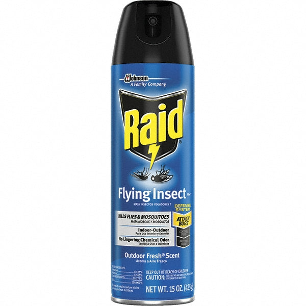 Raid Flying Insect Killer Insecticide Aerosol Spray, Outdoor Fresh Scent, 15 oz - 300816