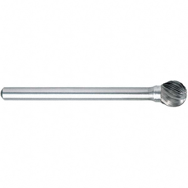 OSG 915-0007 Abrasive Bur: SD-51, 1/4" Cut Dia, Ball, Single Cut