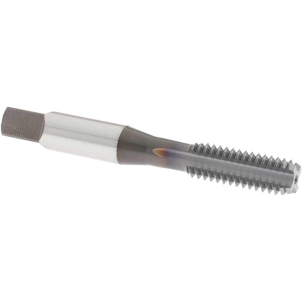 OSG 1121408 Straight Flute Tap: 3/8-16 UNC, 4 Flute, Bottoming Chamfer, 3B Class of Fit, High-Speed Steel, TiCN Finish
