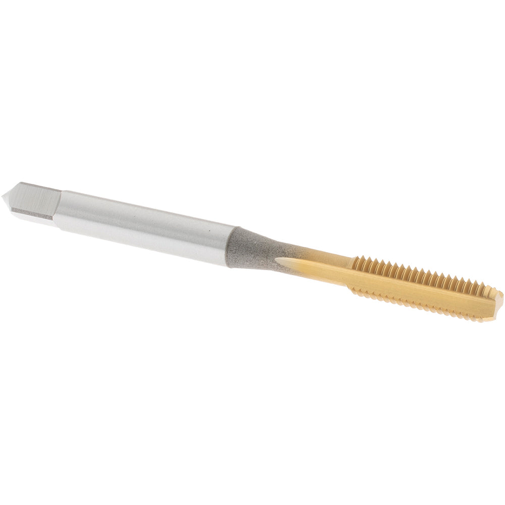 OSG 1051105 Straight Flute Tap: #10-32 UNF, 3 Flute, Bottoming Chamfer, 2B Class of Fit, High-Speed Steel, TiN Finish