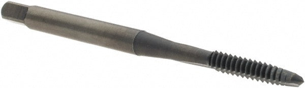 OSG 1072801 Straight Flute Tap: #6-32 UNC, 2 Flute, Plug Chamfer, 2B Class of Fit, High-Speed Steel, Oxide Finish