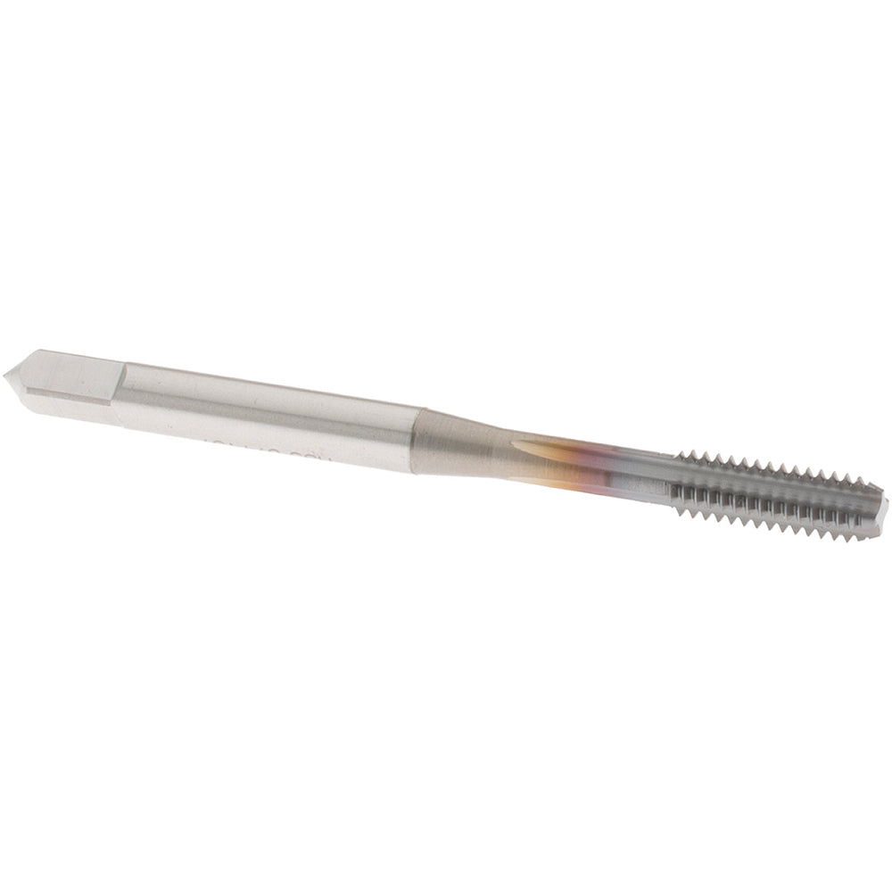 OSG 1024408 Straight Flute Tap: #8-32 UNC, 4 Flute, Bottoming Chamfer, 2B Class of Fit, High-Speed Steel, TiCN Finish