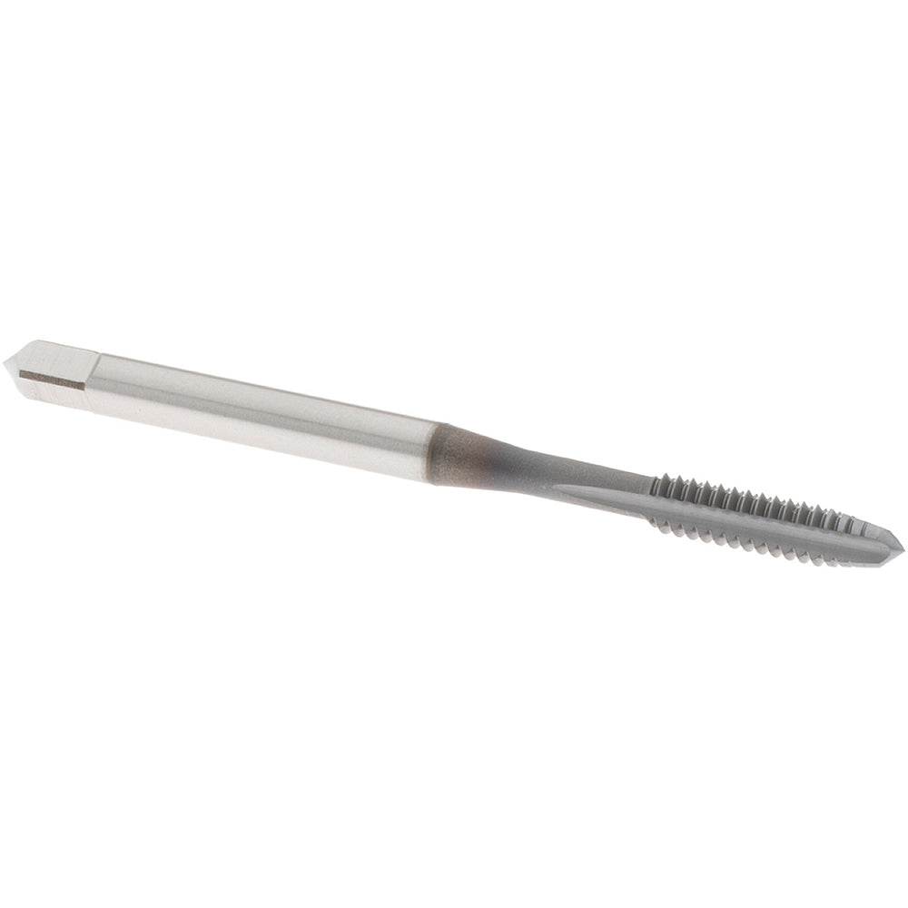 OSG 1023708 Straight Flute Tap: #6-32 UNC, 3 Flute, Plug Chamfer, 2B Class of Fit, High-Speed Steel, TiCN Finish