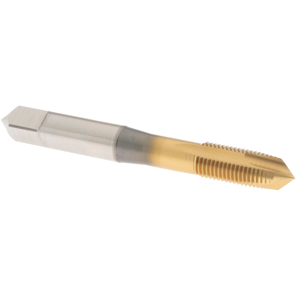 OSG 1101512905 Spiral Point Tap: 3/8-24 UNF, 3 Flutes, Plug Chamfer, 2B Class of Fit, HSS-E-PM, TiN Coated
