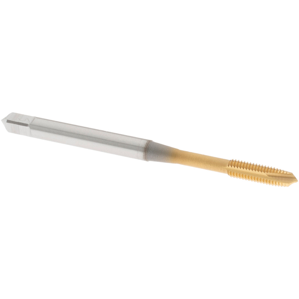 OSG 1111501005 Spiral Point Tap: M3x0.5 Metric, 3 Flutes, Plug Chamfer, HSS-E-PM, TiN Coated