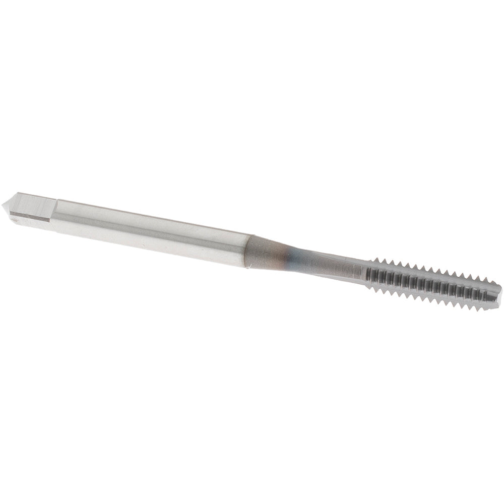 OSG 1023808 Straight Flute Tap: #6-32 UNC, 3 Flute, Bottoming Chamfer, 2B Class of Fit, High-Speed Steel, TiCN Finish
