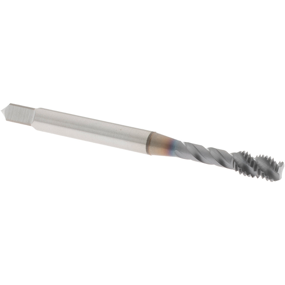 OSG 136808 Spiral Flute Tap: #10-32 UNF, 3 Flutes, Bottoming, 3B Class of Fit, Vanadium High Speed Steel, TICN Coated