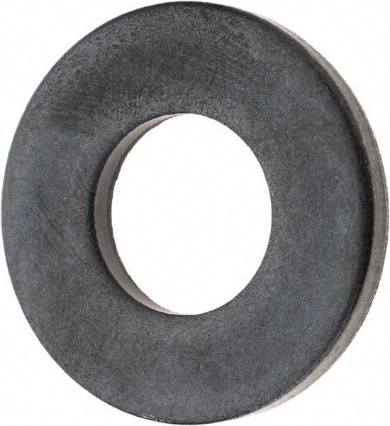 TE-CO 42605 1/2" Screw Standard Flat Washer: Grade 1010 Steel, Black Oxide (Pack of 10)