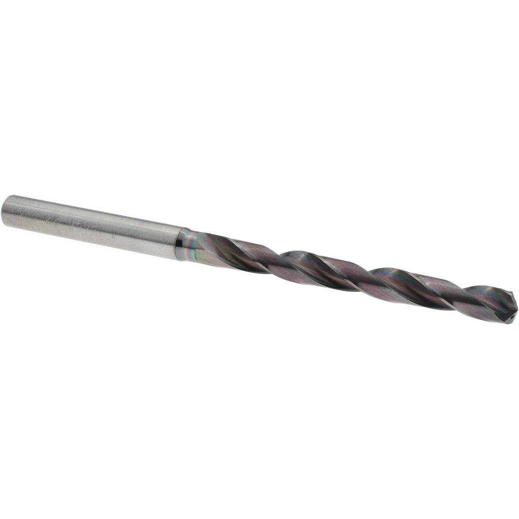 OSG HP258-2205 Taper Length Drill Bit: Series HP258, 5.6 mm Dia, 140° Point, Solid Carbide