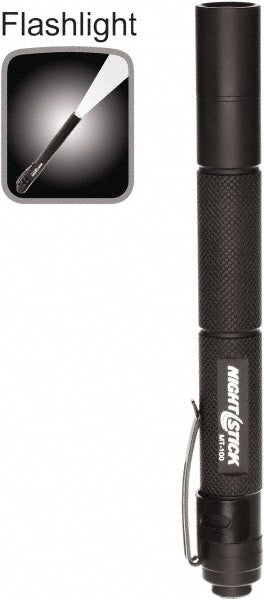 Nightstick MT-100 Handheld Flashlight: LED, 130 Lumens, 3.5 hr Max Run Time, AAA Battery (Included), Max Beam Distance: 58 m (Pack of 4)