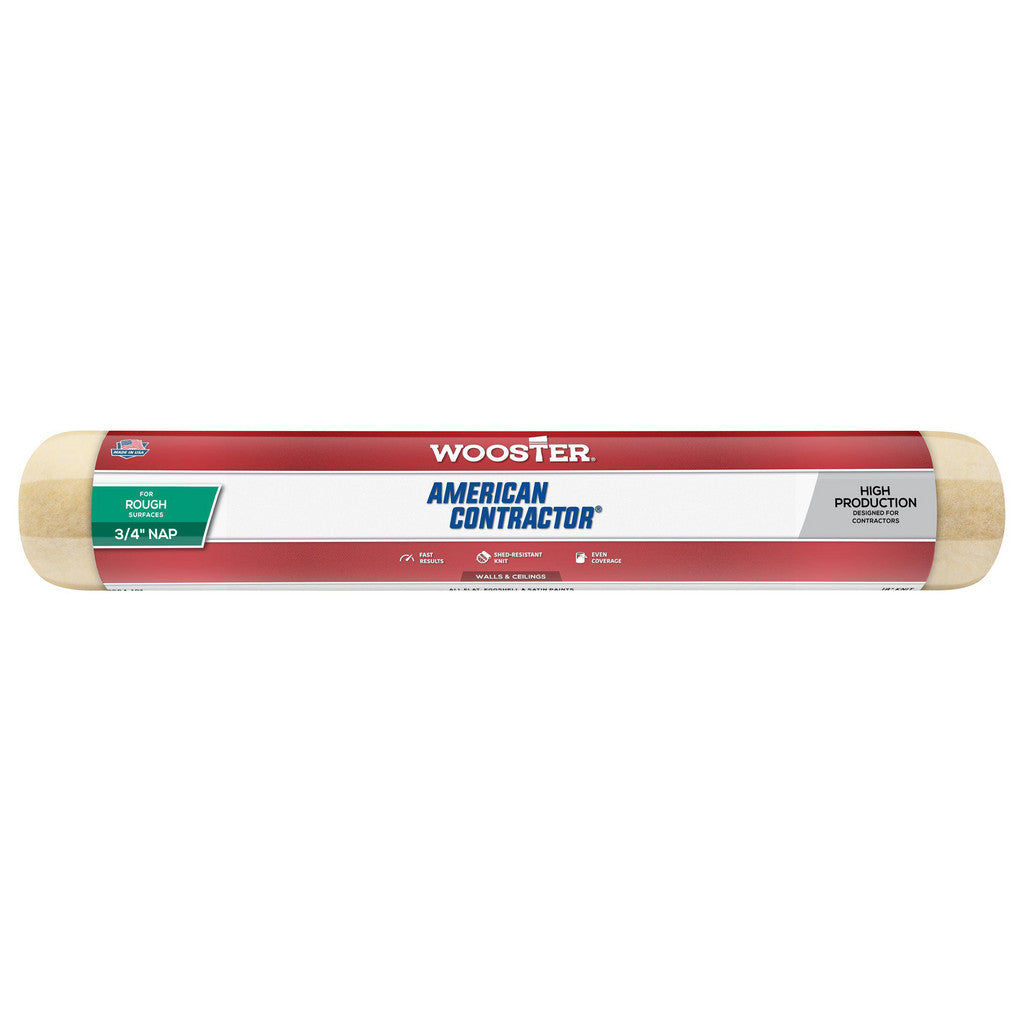 Wooster Brush R364-18 Paint Roller Cover: 3/4" Nap, 18" Wide