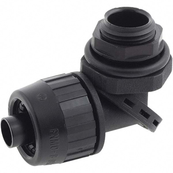 Hubbell Wiring Device-Kellems PS0509NBK Conduit Connector: For Liquid-Tight, Nylon, 1/2" Trade Size