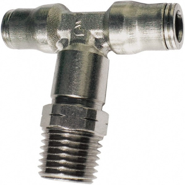 Legris 3608 06 10 Push-to-Connect Tube x Male x Tube x Male BSPT Branch Tee: BSPT, 6 mm Tube OD