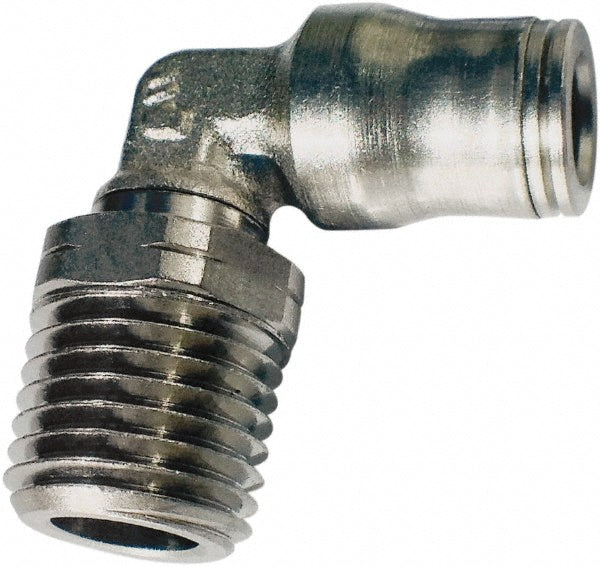 Legris 3609 10 13 Push-to-Connect Tube x Male x Tube x Male BSPT Elbow: BSPT, 10 mm Tube OD
