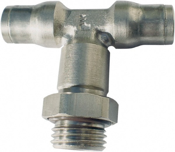Legris 3698 06 10 Push-to-Connect Tube x Male x Tube x Male BSPP Branch Tee: BSPP, 6 mm Tube OD
