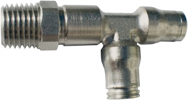 Legris 3603 04 10 Push-to-Connect Tube x Male x Tube x Male BSPT Run Tee: BSPT, 4 mm Tube OD