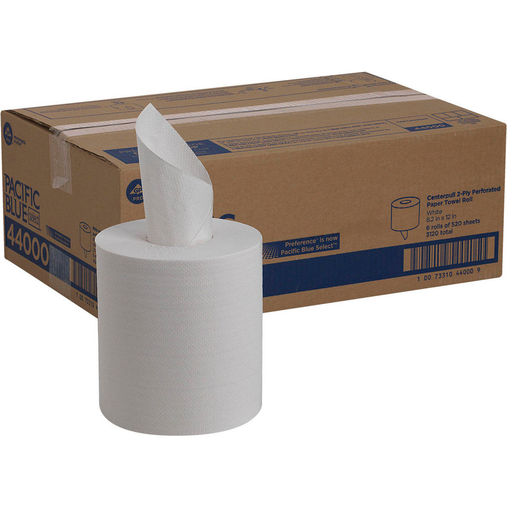 Georgia Pacific 44000 Pacific Blue Select Centerpull 2-Ply Paper Towel (Previously Branded Preference), White